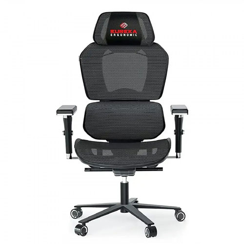 5e Gaming Chair Eureka TYPHON Red Hybrid - Image 1