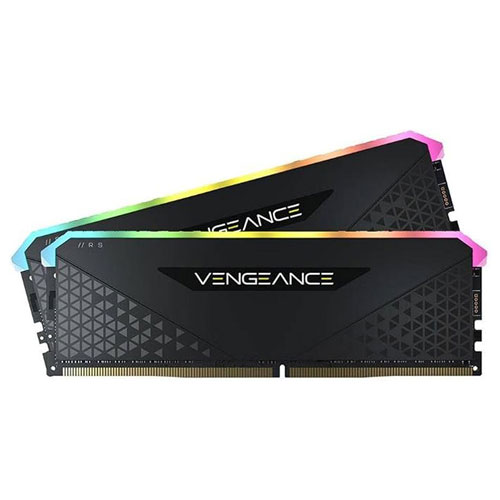 139-e Corsair VENGEANCE RGB RS Black 32GB 16GBx2 3600MHz CL18 Dual DDR4 Desktop RAM - Image 1