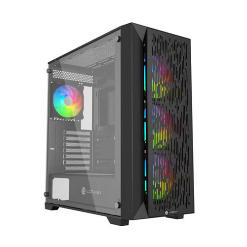 80e Logikey LK-C344B Gaming Computer Case - Image 1