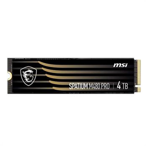 951-e MSI SPATIUM M480 PRO PCIe 4.0 NVMe M.2 2280 4TB Internal Solid State Drive - Image 1