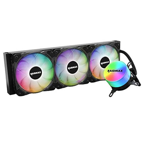23-e RAIDMAX TORNADO LC360 360mm ARGB CPU Liquid Cooler - Image 1