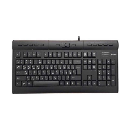 42E A4tech KL-7MUU Wired Audio Multimedia Keyboard - Image 1