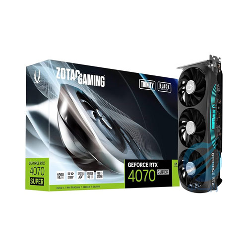 68E ZOTAC GAMING GeForce RTX 4070 SUPER Trinity12GB GDDR6X Graphics Card - Image 1