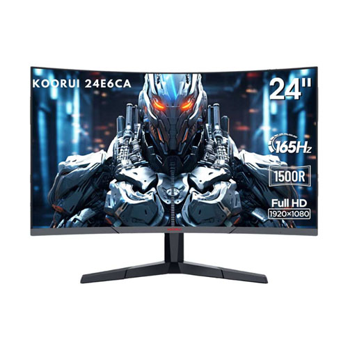 80e Koorui 24E6CA 24-Inch VA FHD Curved Gaming Monitor - Image 1