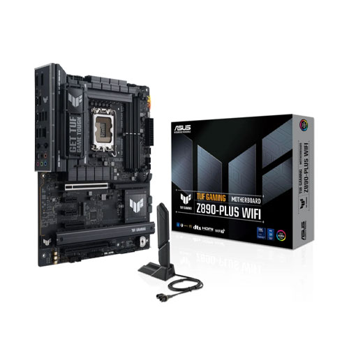 90e ASUS TUF Gaming Z890-Plus Wi-Fi DDR5 LGA-1851 ATX Motherboard - Image 1