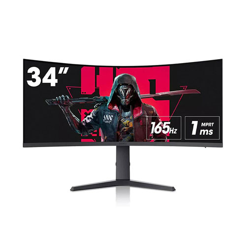 98e Koorui 34E6UC 34 Inch WQHD 1ms 165Hz VA Curved Gaming Monitor - Image 1