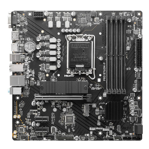125-e MSI B760M-P DDR5 LGA1700 Motherboard - Image 1
