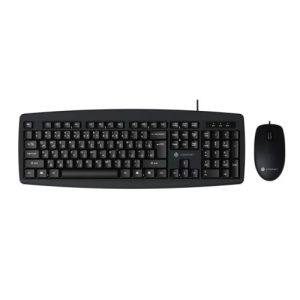 Logikey KM113B Wired Keyboard and Mouse