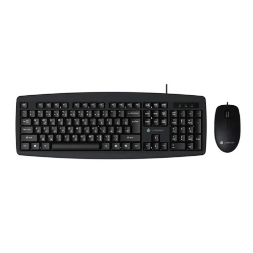 12e Logikey KM113B Wired Keyboard and Mouse - Image 1