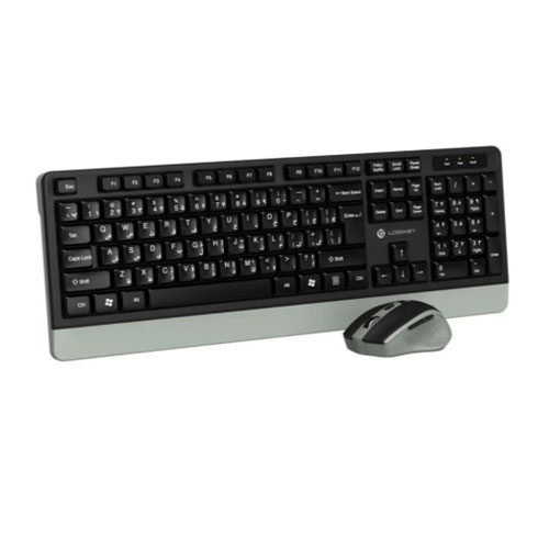18e Logikey KM226B Wireless Keyboard and Mouse - Image 1