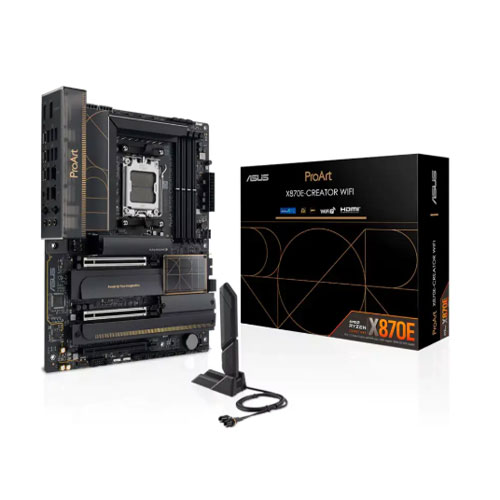 34e ASUS ProArt X870E-CREATOR WIFI AM5 DDR5 ATX Motherboard - Image 1
