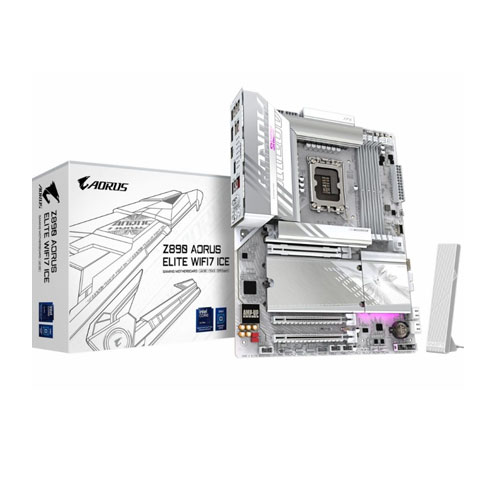 100e Gigabyte Z890 AORUS ELITE WIFI7 ICE LGA1851 ATX Motherboard - Image 1