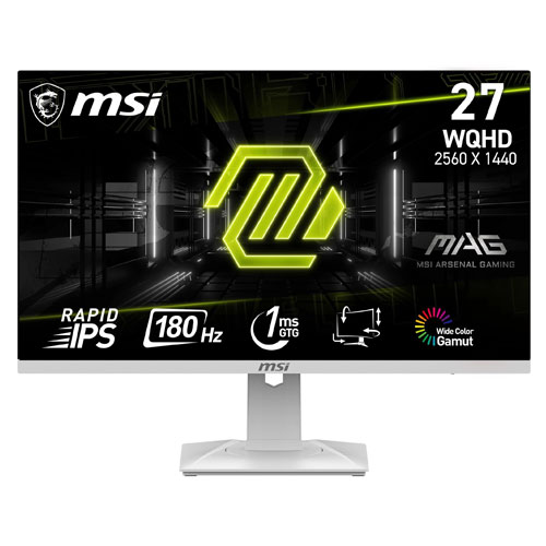 166-e MSI MAG 274QRFW 27 Inch WQHD 1ms (GtG) 180Hz Rapid IPS Flat Gaming Monitor - Image 1