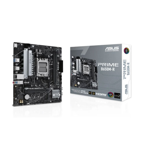 4e ASUS PRIME B650M-R DDR5 AM5 Micro-ATX Motherboard - Image 1