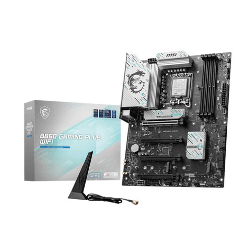 31m MSI B860 GAMING PLUS WIFI DDR5 LGA1851 ATX Motherboard - Image 1