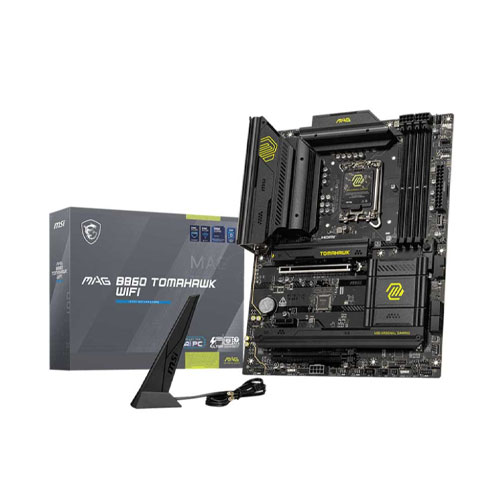 37m MSI MAG B860 TOMAHAWK WIFI DDR5 LGA1851 ATX Motherboard - Image 1