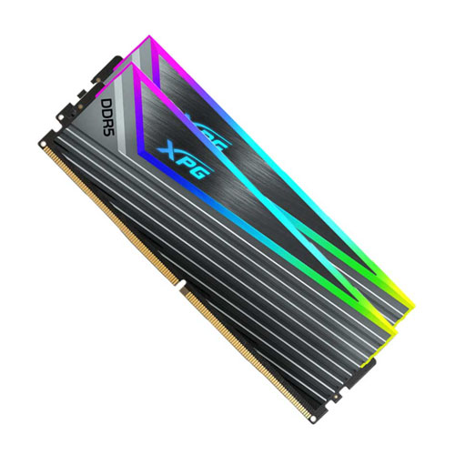 46t Adata XPG CASTER RGB DDR5 32GB Dual 6400MHz CL32 U-DIMM RAM - Image 1