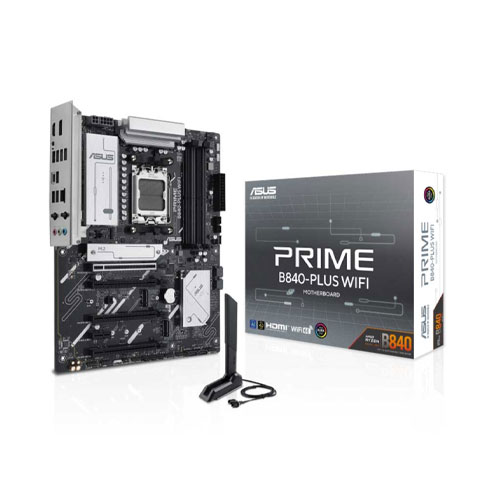 47M ASUS PRIME B840-PLUS WIFI DDR5 ATX AM5 Motherboard - Image 1