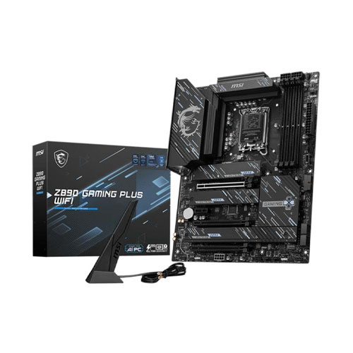 86s MSI Z890 GAMING PLUS WIFI DDR5 ATX LGA1851 Motherboard - Image 1