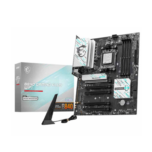 99m MSI B840 GAMING PLUS WIFI DDR5 AM5 ATX Motherboard - Image 1