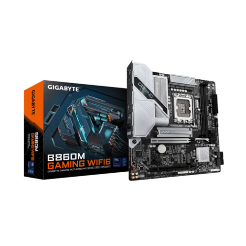 57W GigaByte B860M GAMING WIFI6 DDR5 Micro ATX Gaming Motherboard - Image 1