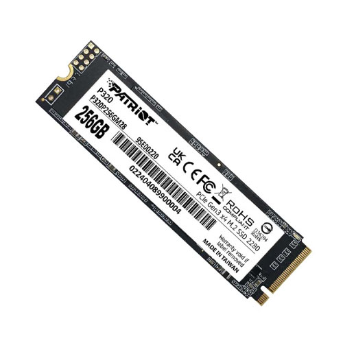 44T Patriot P320 M.2 2280 PCIe Gen3 NVMe 256GB Internal SSD - Image 1