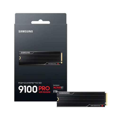 60Y Samsung SSD 9100 PRO 1TB M.2 2280 NVMe 2.0 PCIe 5.0 x4 Internal Solid State Drive - Image 1