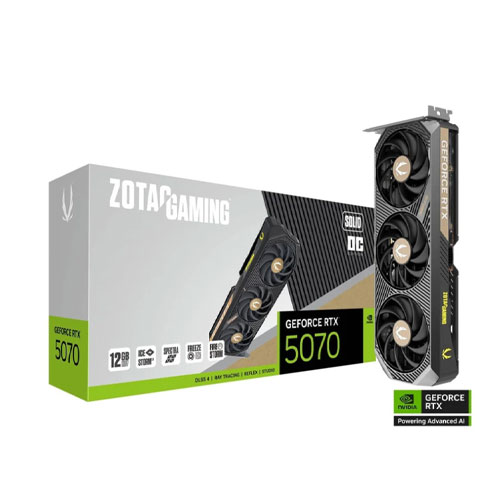 63U Zotac GAMING GeForce RTX 5070 SOLID 12GB Graphic Card - Image 1