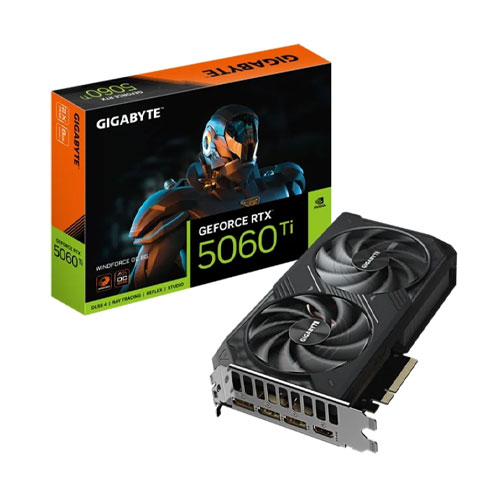 16f GIGABYTE GeForce RTX™ 5060 Ti Windforce OC 8G GDDR7 Graphics Card - Image 1