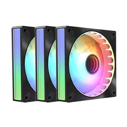 51L Logikey F328RE Reverse Blade 3 in 1 ARGB Case Cooling Fan - Image 1
