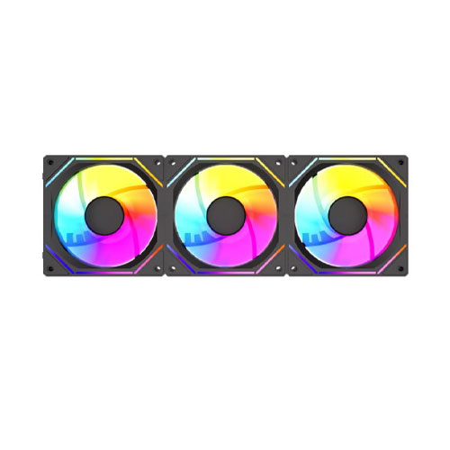 58L Logikey F433RE Reverse Blade 3 in 1 ARGB Case Cooling Fan - Image 1