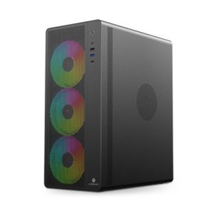 Logikey C154B ARGB Mid Tower Black Computer Case