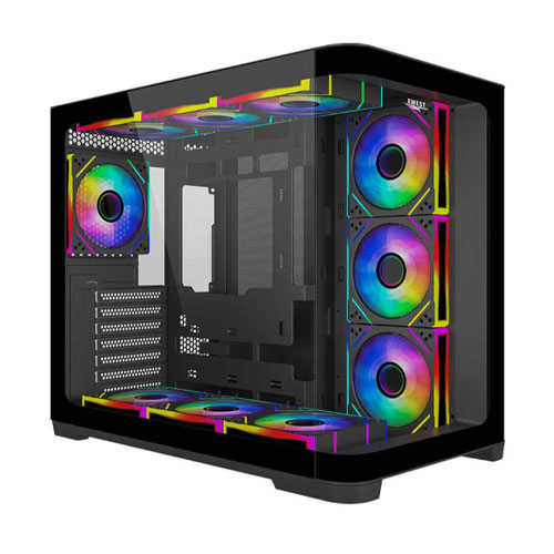 10z Awest GT-AQ18-MB Mid-Tower Gaming Computer Case - Image 1