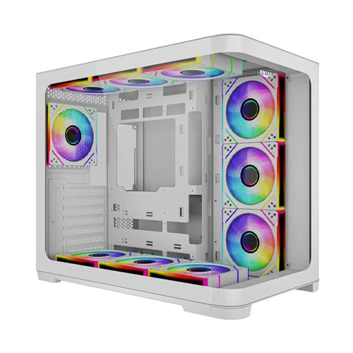 13Z Awest GT-AQ18-MW Mid-Tower Gaming Computer Case - Image 1