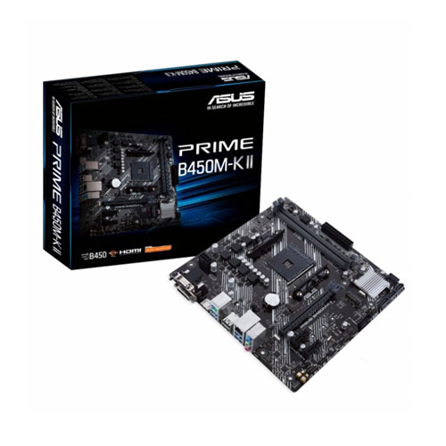 32 ASUS PRIME B450M-K II DDR4 Micro-ATX Motherboard - Image 1