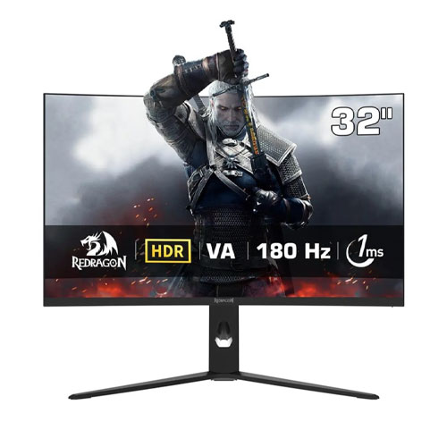 84v Redragon GMQ3212RVC 32 Inch 1ms 180Hz QHD Gaming Monitor - Image 1