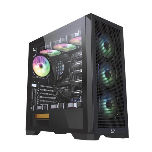 9v Tsco GC4510 Dragon’s Breath Black Gaming Computer Case - Image 1