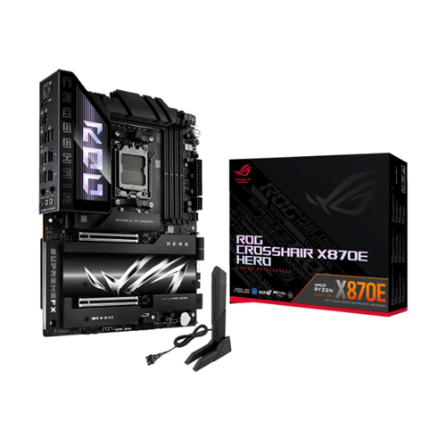 55 ASUS ROG CROSSHAIR X870E HERO WiFi DDR5 ATX AM5 Motherboard - Image 1