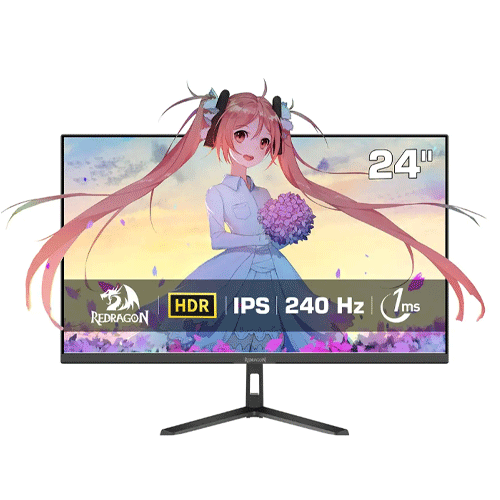 61 Redragon GMW2481SE 24 Inch Full HD IPS 1ms 240Hz Flat Gaming Monitor - Image 1