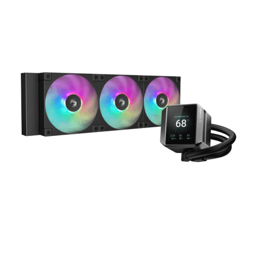 77 Deep Cool Mystique 360 ARGB LCD Liquid CPU Cooler - Image 1