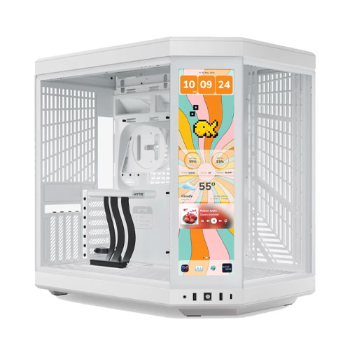49 HYTE Y70 Touch Infinite Snow White Mid Tower Computer Case - Image 1
