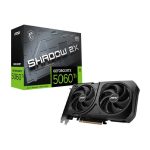 MSI GeForce RTX5060 Ti 8G SHADOW 2X OC PLUS GDDR7 GRAPHIC CARD