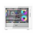 DarkFlash DB460M M-ATX White Computer Case - Image 2