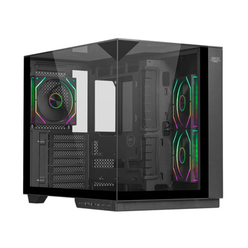 75 Awest AQ17 TG-B Mid-Tower Gaming Computer Case - Image 1