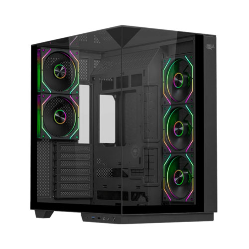 76 Awest AQ5 TG Black Gaming Case - Image 1