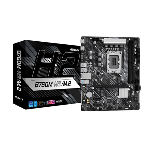 61 Asrock B760M-H2/M.2 DDR5 LGA1700 Motherboard - Image 1