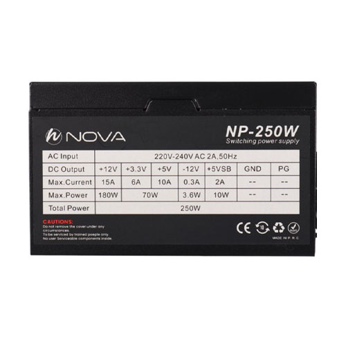 87 Nova NP-250W 120mm 250W Power Supply - Image 1