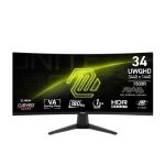 MSI MAG 346CQ 34Inch VA 180Hz 1ms UWQHD Curved Gaming Monitor
